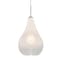Besa Lighting Leon Cord Pendant, Milky White/Clear, Satin Nickel Finish, 1x60W Medium base 1JT-LEONWC-SN - alternate 1
